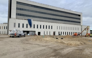 Exterior of the progress at Orlando Health Horizon West Bed Tower